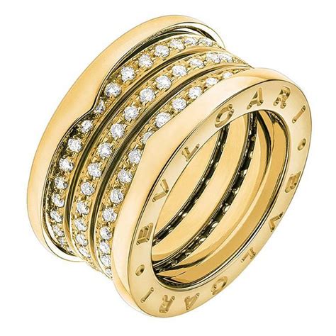 bvlgari ring with diamonds.